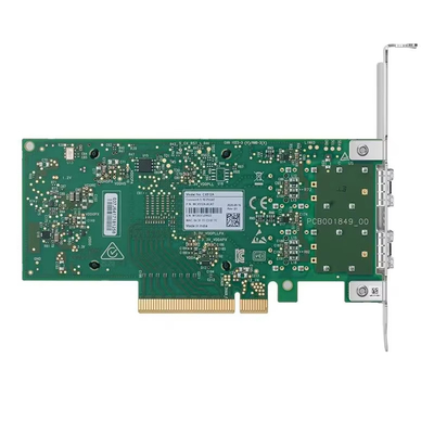 Mellanox MCX512A-ADAT ConnectX-5 Dual 25GbE SFP28 PCIe 4.0 X8 Kartu Adaptor Adaptor Serat Optik Kinerja Tinggi untuk Serat Rendah
