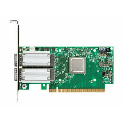 Kartu Adaptor Jaringan Baru Mellanox ConnectX-6 25GbE Dual-Port SFP28 PCIe 4.0 X 8 dengan Braket Tinggi Antarmuka Ethernet PCIe4.0