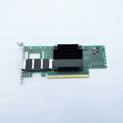 MCX653105A-ECAT Kartu Jaringan QSFP56 Tunggal untuk InfiniBand dan Ethernet (Tembaga dan Optik)