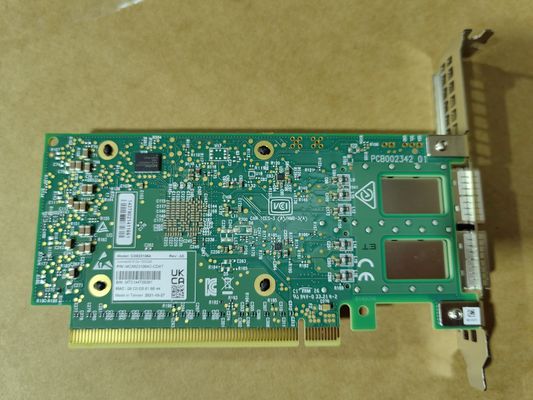Mellanox MCX623106AC-CDAT Dual-Port QSFP56 PCIe 4.0 X16 ConnectX-6 Dx EN Adapter Card Jaringan Ethernet 100G Berkabel Eksternal