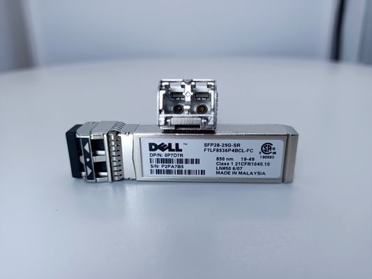25Gb/S 850nm SFP+ Modul SFP Asli DELL FTLF8536P4BNL-E5