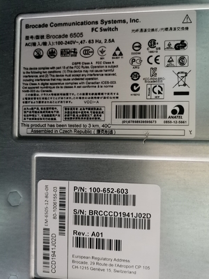 16Gb SFP+ 8 Port Aktif Brocade SAN Switch DELL EMC Connectrix DS 6505B