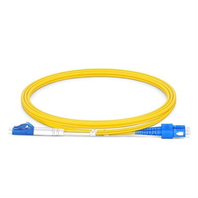 5m LC UPC Ke SC UPC Duplex Fiber Patch Cable OS2 Single Mode