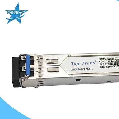1.25G DWDM SFP Duplex LC SFP Optical Transceiver 80Km Hot Pluggable