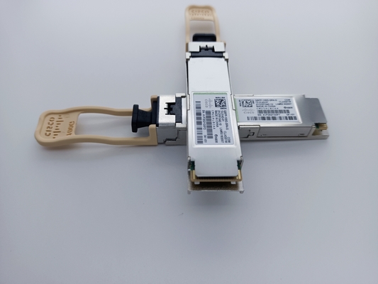 Cisco QSFP-100G-SR4-S 10-3142-01 QSFP28 100G SR4 100m OM4 MMF Modul Optik dengan konektor MPO-12