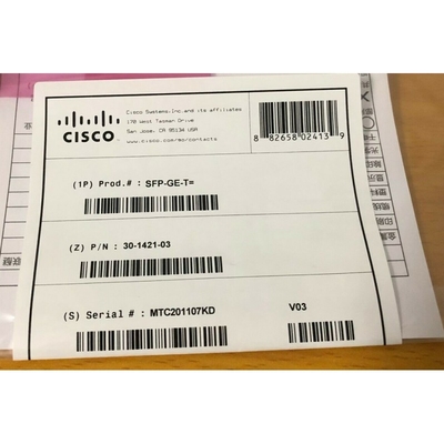 Transceiver Optik Cisco SFP Modul Optik Tembaga SFP-GE-T 100M