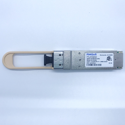 FTL410QE4C 40BASE-SR4 QSFP+ Gen4 Transceiver Optik Untuk Breakout Ke Ethernet 4 X 10GBASE-SR
