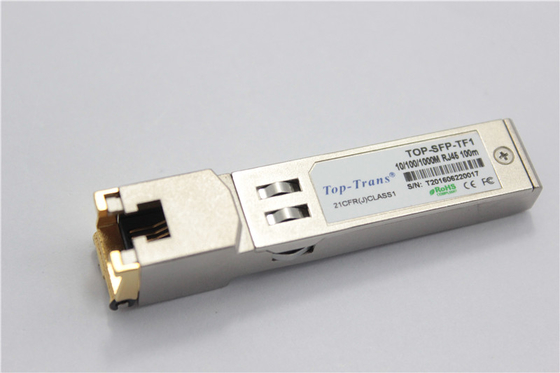 Tembaga RJ45 SFP 1GbE 1000BASE-T Transceiver Mellanox MC3208411-T