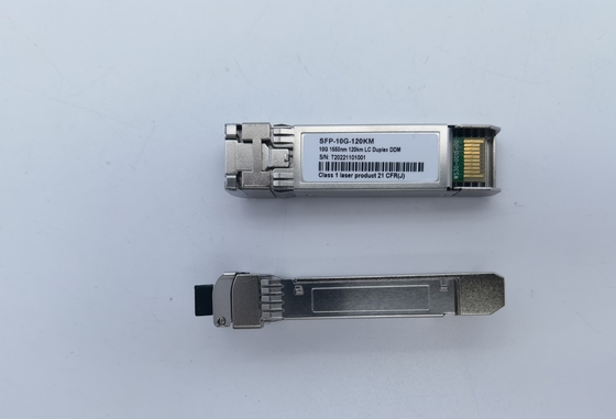 10G SFP+ ZR+ 1550nm 80km 100km 120km SMF jarak jauh Transceiver Optik