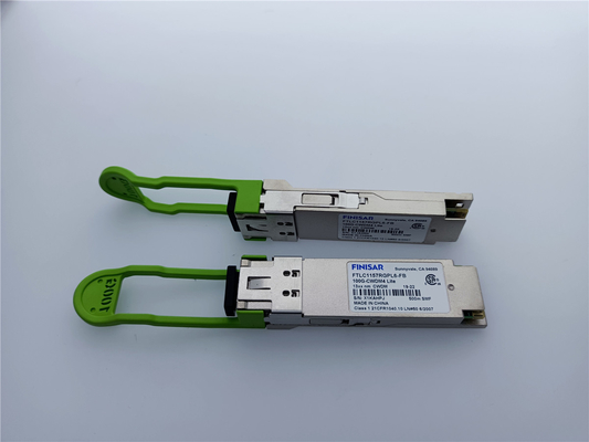 Modul Transceiver Optik Finisar 2km 100G CWDM4 QSFP28 Asli Dengan FEC