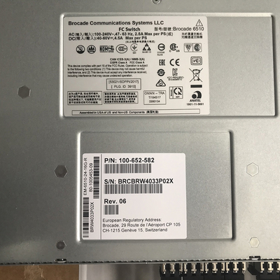 G6520 G6520 Saluran Serat Brokat SAN Switch Kompatibel XBR-R000162\