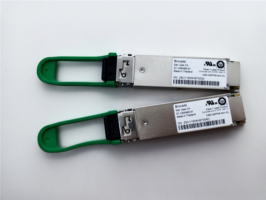 Brocade 57-1000480-01 XBR-000285 128G QSFP28 2km 1310nm SMF Transceiver Modul Dengan Konektor LC