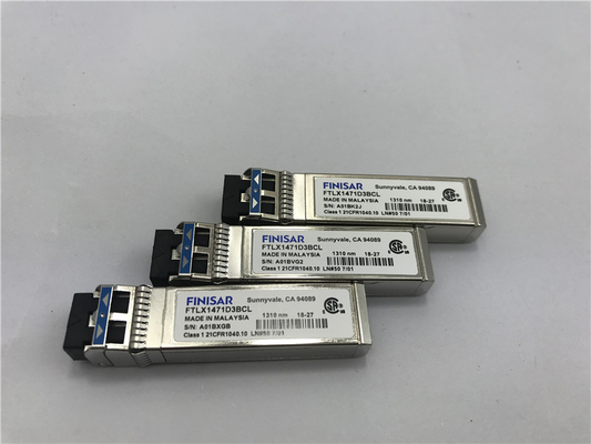 Modul FTLX1471D3BCV asli Finisar 10G Dual Rate10km SFP+ 10km SFP+ Optical Transceiver