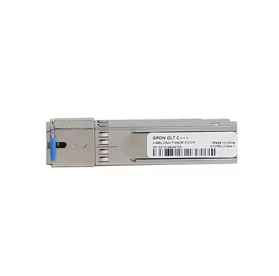 GPON OLT C++++SFP Optical Transceiver 1490/1310nm 20km SC Connector Serat optik untuk FTTH ONT IP Network 4G 5G WIFI 1550nm