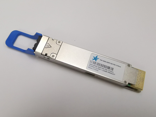 100G QSFP28 Modul Data Rate 100G Konektor Tipe MTP/MPO-12 Rentang Suhu 0-70C Jaringan serbaguna dan fleksibel