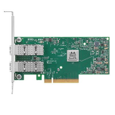 Kartu Adaptor Jaringan Baru Mellanox ConnectX-6 25GbE Dual-Port SFP28 PCIe 4.0 X 8 dengan Braket Tinggi Antarmuka Ethernet PCIe4.0