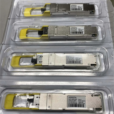 Arista QDD-400G-VSR4 Transceiver Optik 400GBASE-VSR4 yang Dapat Dicolok Jangkauan 50m Peralatan Fiber Optik Teknologi Masa Depan