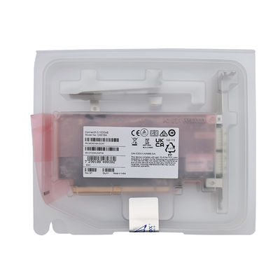 Mellanox MCX516A-CCAT ConnectX-5 EN 100GbE Dual-Port QSFP28 PCIe3.0 X 16 Kartu Antarmuka Tall&Short Bracket Konektivitas Fiber 4G
