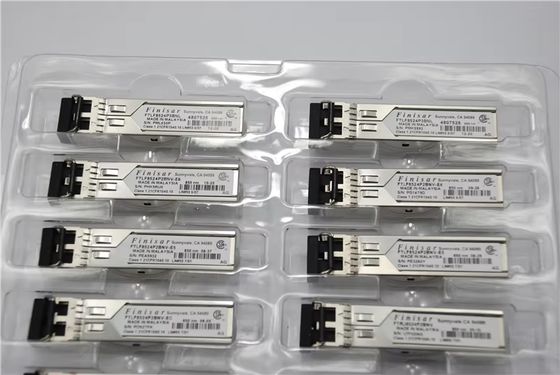 FTLF8529P4BCV-QM SFP+ 16GFC 850nm 100m Pemancar Transceiver Optik Gelombang Pendek Peralatan Fiber Optik