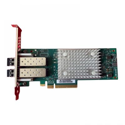 QLE2742-SR-CK PCIe 3.0 Dual-Port 32GFC SR-Optic SFP Adapter 32Gb Fiber Channel untuk Peralatan Serat Optik