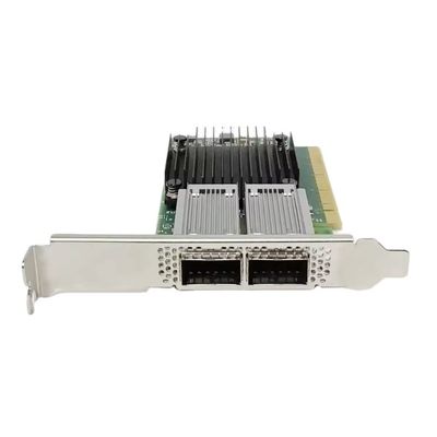 MCX516A-GCAT Mellanox ConnectX-5 EN Kartu Antarmuka Jaringan, 50GbE Dual-port QSFP28, PCIe3.0 X16