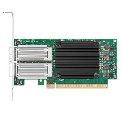 Kartu Adaptor EN MCX516A-GCAT ConnectX-5 Asli Mellanox, Antarmuka Jaringan 50GbE PCIe3.0 X16 dengan Antarmuka PCI dan WiFi