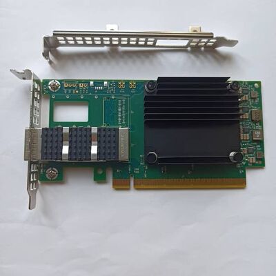 Mellanox MCX623105AN-VDAT ConnectX-6 200GbE Kartu Jaringan Saluran Serat SFP56 Port Tunggal untuk Pusat Data PCIe Internal Nirkabel