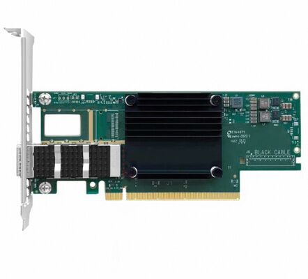 Mellanox MCX653105A-EFAT Connect X-6 VPI Adapter PCIe HDR100 EDR IB dan Kartu Jaringan Ethernet 100GbE Single-Port QSFP56 dalam Stok