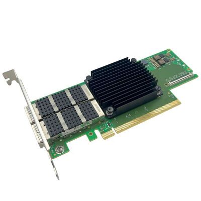 Adaptor Ethernet Seri Mellanox ConnectX-6 MCX653106A-EFAT PCIe4.0 X16 Internal Dual Port 100Gb/s QSFP56 Aplikasi Server