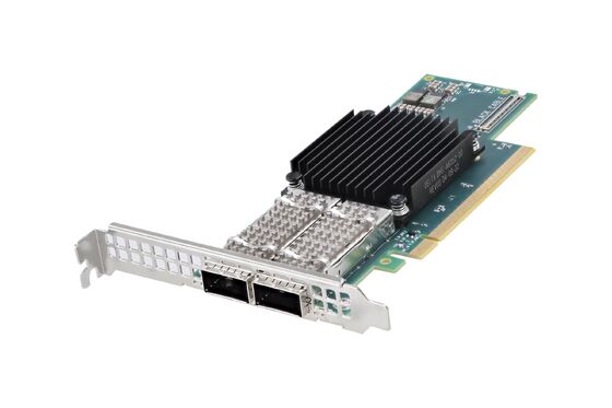 HP CX651105A untuk Mellanox Connect- 6 VPI 100Gigabit Fiber Optic PCI 3.0 X16 Ethernet Card Network Adapter