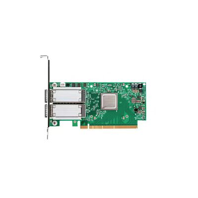 Mellanox MCX654106A-ECAT Connect-6 Dual-Port QSFP56 100GbE Wired Network Card untuk Pusat Data Internal Server PCIe Stock