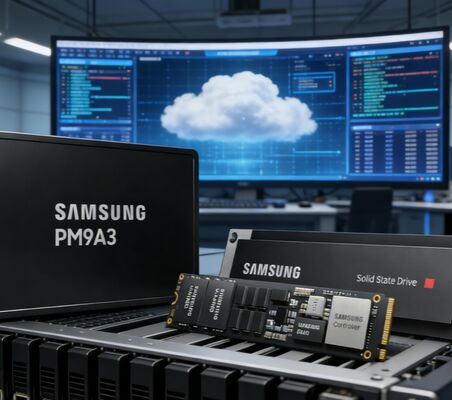Samsung MZQL23T8HCLS-00B7C 3.84TB Enterprise SSD PCIe 4.0 U.2 NVMe 1.4 untuk Pusat Data Server