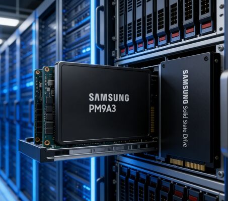 Samsung MZQL23T8HCLS-00B7C 3.84TB Enterprise SSD PCIe 4.0 U.2 NVMe 1.4 untuk Pusat Data Server