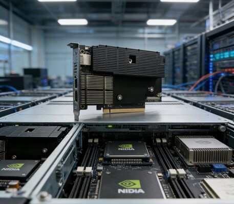 NVIDIA BlueField-3 B3240 900-9D3B6-00CN-AB0 DPU 16 Core Arm 32GB DDR5 2x400GbE QSFP112 PCIe Gen5 x16 FHHL Pending Cooling Unit Pemrosesan Data