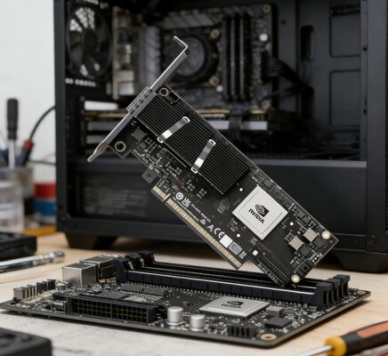 Kartu Jaringan PCIe 6.0 QSFP112 NVIDIA C8220 ConnectX‑8 SuperNIC 200GbE/400GbE NDR200 InfiniBand