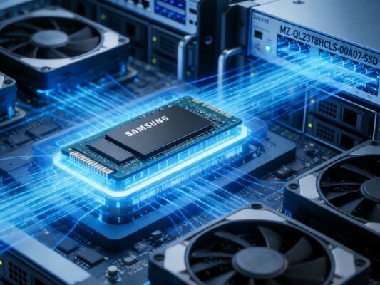 Samsung MZQL23T8HCLS-00A07 3.84TB Enterprise SSD U.2 PCIe 4.0 NVMe 1.0 DWPD Jaminan 5 Tahun Solid State Drive