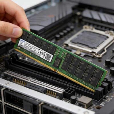 Samsung M321R8GA0PB0-CWMCJ asli 64GB DDR5 ECC RDIMM 288-Pin untuk Enterprise Server