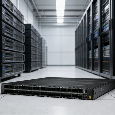 NVIDIA MQM9790-NS2R Quantum-2 400G NDR InfiniBand Switch 64-Port C2P Aliran Udara