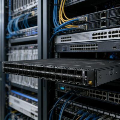 NVIDIA MQM9790-NS2R Quantum-2 400G NDR InfiniBand Switch 64-Port C2P Aliran Udara