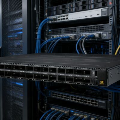 NVIDIA MQM9790-NS2R Quantum-2 400G NDR InfiniBand Switch 64-Port C2P Aliran Udara