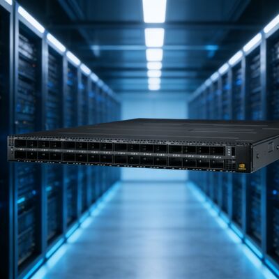 NVIDIA MQM9790-NS2R Quantum-2 400G NDR InfiniBand Switch 64-Port C2P Aliran Udara