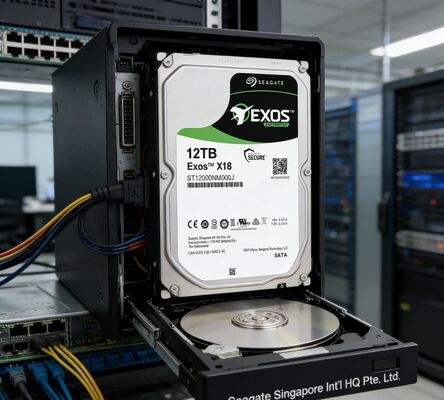 Seagate ST12000NM000J Exos X18 12TB SATA3 7200RPM 256MB HDD Server Perusahaan