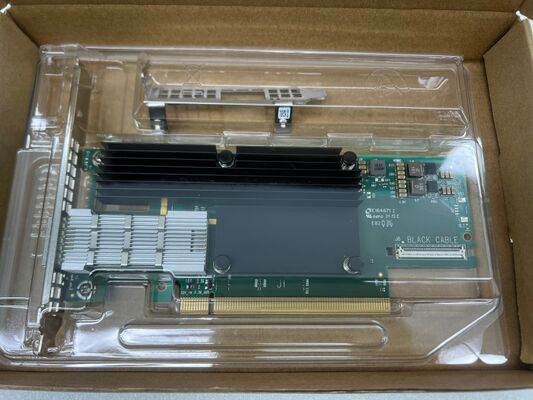 NVIDIA MCX653105A-HDAT ConnectX-6 Adaptor QSFP56 Tunggal 200G HDR PCIe4.0 VPI HCA