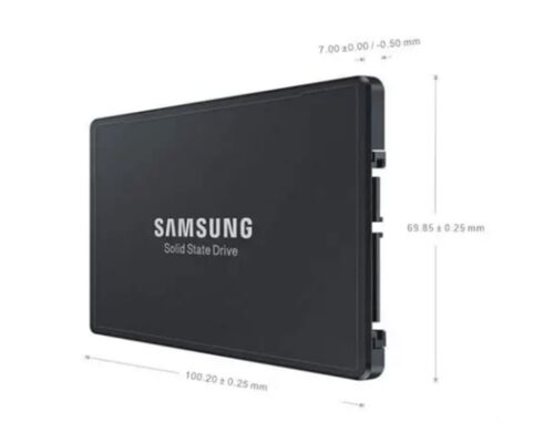 Samsung MZQL27T6HBLA-00A07 PM9A3 7.68TB U.2 NVMe SSD PCIe4.0 x4 2.5 "Pusat Data Perusahaan Solid State Drive