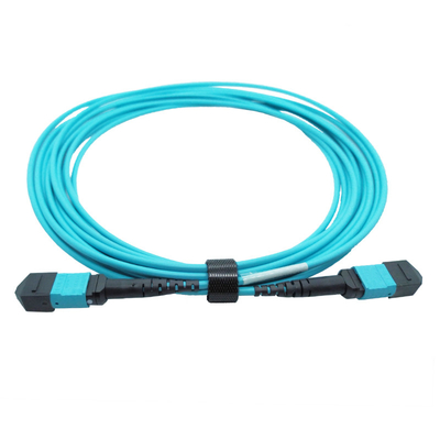 Pusat Data 40/100G Mtp Fiber Patch Cable OM3 Multimode Mtp Mpo Patch Cord