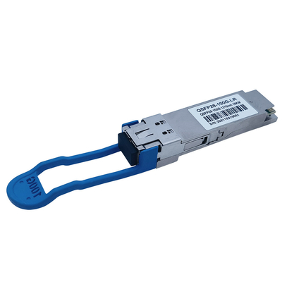 QSFP28 OTU4 100Gbps 112Gbps Modul Penerima Serat Optik Kecepatan Data Ganda LWDM4 10KM LR4 SMF
