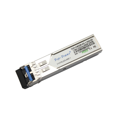 1.25g Modul Transceiver SFP Konektor LC Serat Optik 80Km Fast Ethernet Single Mode