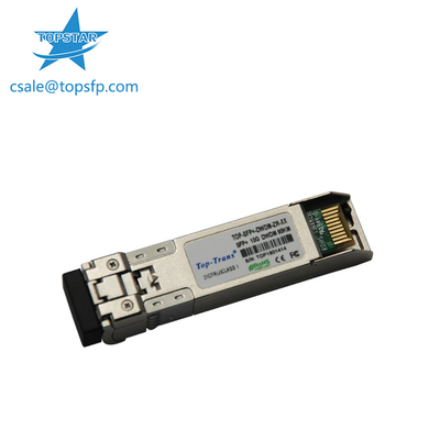 Modul SFP Serat Optik DWDM 80KM 10G Konektor LC Model Tunggal