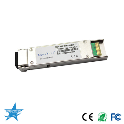 50GHz Laser DWDM Sfp Transceiver Merdu 10GBASE-ZR 80km Serat Optik