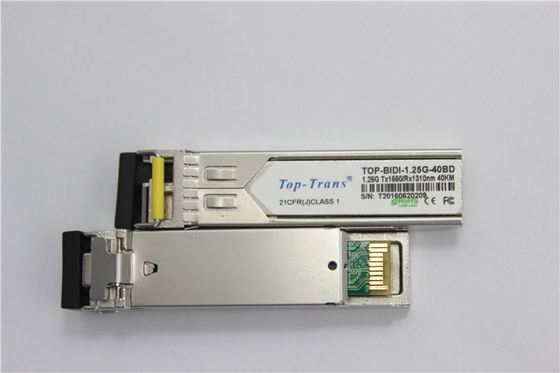 40km SFP Dua Arah Transceiver 1.25Gbps Tx1490nm Rx1310nm